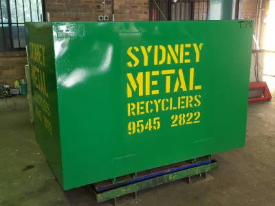 E sized Scrap Metal Bin