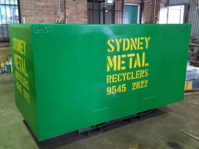 G sized Scrap Metal Bin